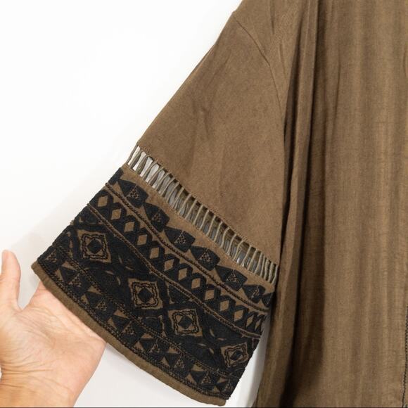 Free People Tunic Dress Counting Stars Olive - Picture 6 of 12